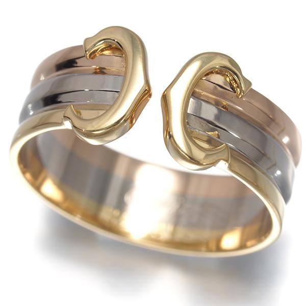⭐︎美品⭐︎Cartier 2Cリング K18 サイズ50 Cartier（カルティエ） リング 2C ドゥーブルC C2 スリーカラー SM 50