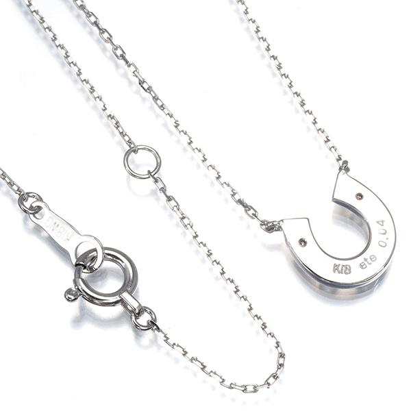 ete（エテ） ネックレス ダイヤ ダイヤモンド 0.04ct ホースシュー 