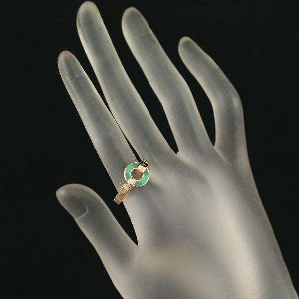 Bvlgari ダイヤモンド付きリング 指輪 54 BVLGARI（ブルガリ） リング マラカイト ダイヤ ダイヤモンド ブルガリ