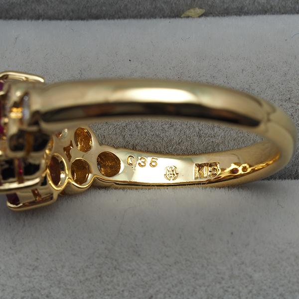 モニッケンダム リング ルビー 1.15ct ダイヤ ダイヤモンド 0.35ct