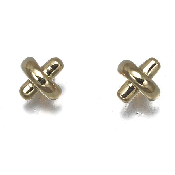 TIFFANY&Co.（ティファニー） ピアス クロスステッチ K18YG BLJ