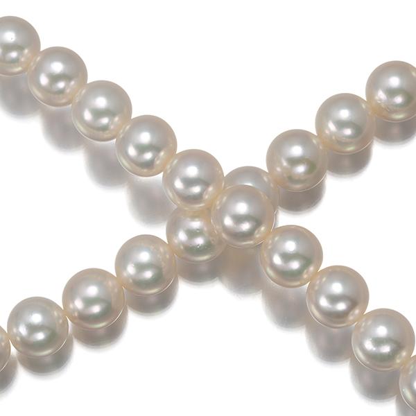照り◎】あこや パール ネックレス 5.9～6.1mm 40cm シルバー 早割値引 