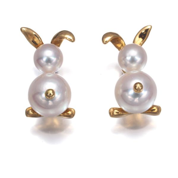 TASAKI（タサキ） ピアス ベビー パール 真珠 4.0mm/5.8mm 兎 ウサギ