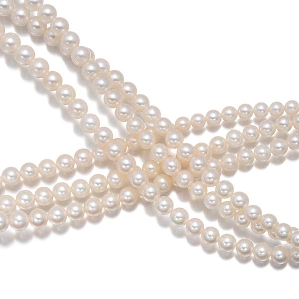 MIKIMOTO（ミキモト） ネックレス パール 真珠 3.5-7.8mm ダイヤ 