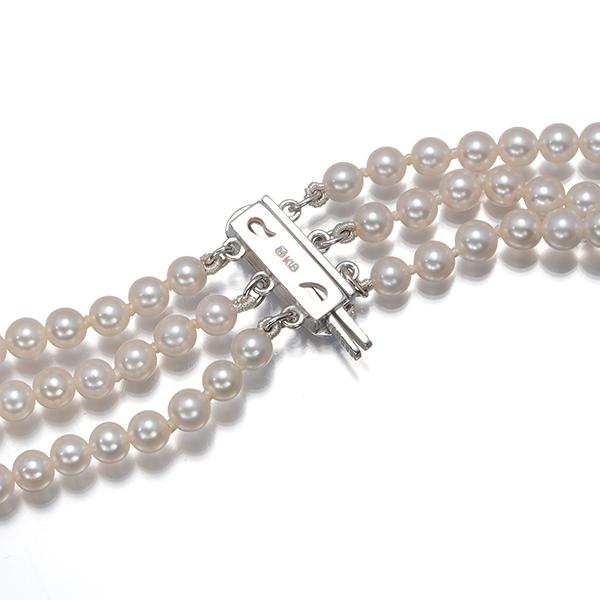 MIKIMOTO（ミキモト） ネックレス パール 真珠 3.5-7.8mm ダイヤ 