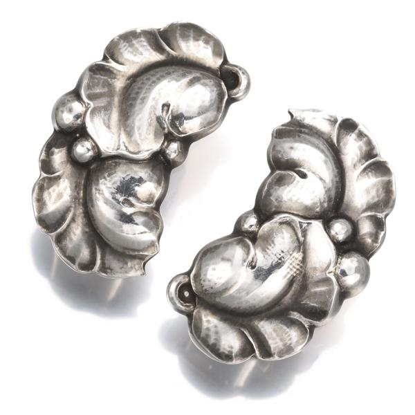 ジョージジェンセン イヤリング 50A リーフ シルバー 925 BLJ | Georg Jensen | 01