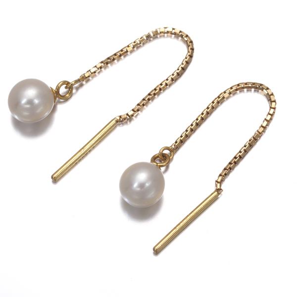 TASAKI（タサキ） ピアス パール 真珠 5.0mm 一粒 揺れる アメリカン