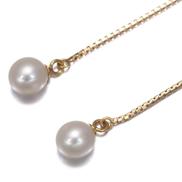 TASAKI（タサキ） ピアス パール 真珠 5.0mm 一粒 揺れる アメリカン