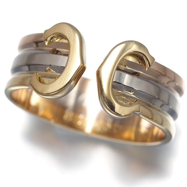 Cartier（カルティエ） リング 2C ドゥーブルC C2 スリーカラー SM 48