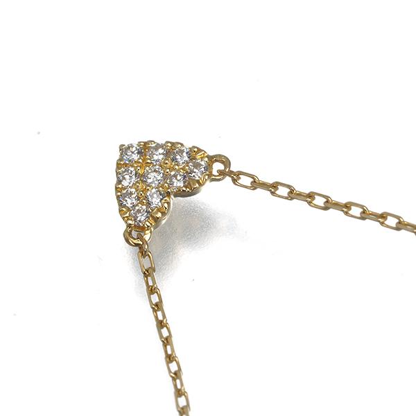 AHKAH（アーカー） ネックレス ダイヤ ダイヤモンド 0.05ct ハート
