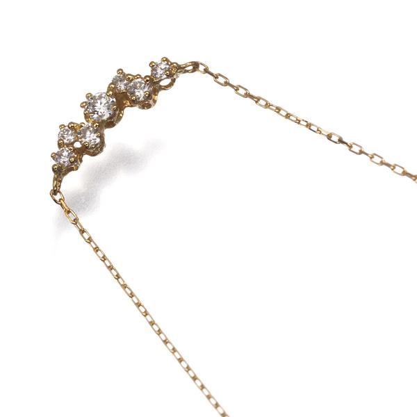 AHKAH（アーカー） ネックレス ダイヤ ダイヤモンド 0.11ct BBライン 