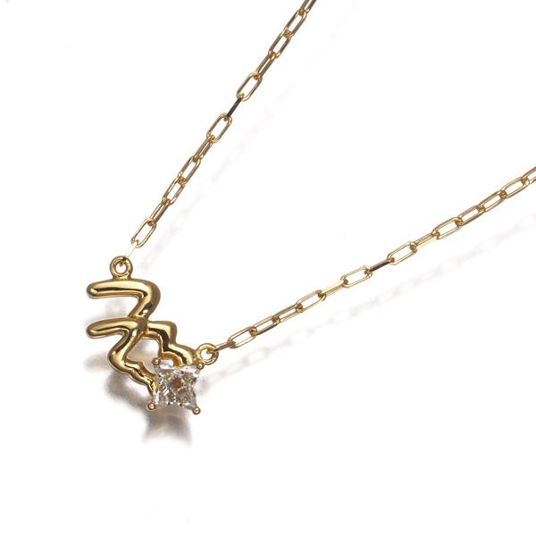 AHKAH（アーカー） ネックレス ダイヤ ダイヤモンド 0.07ct 特殊カット 