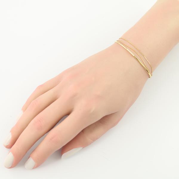 アーカー ブレスレット ダイヤ シャンデリアチェーン バングル K18YG AHKAH（アーカー） ブレスレット ダイヤ ダイヤモンド 0.04ct