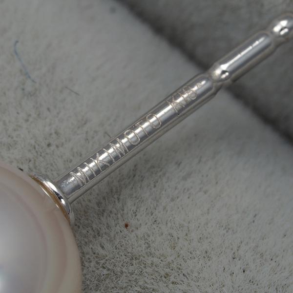 MIKIMOTO（ミキモト） ピアス パール 真珠 8.0mm 一粒 K18WG BLJ