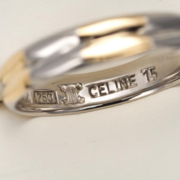 CELINE（セリーヌ） リング ウェディング コンビカラー 14.5号 K18YG