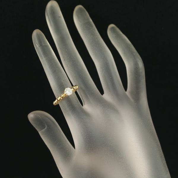 ダイヤ 0.515ct 一粒 カットボール フリーサイズ  リング K18YG  指輪 GENJ |  | 05