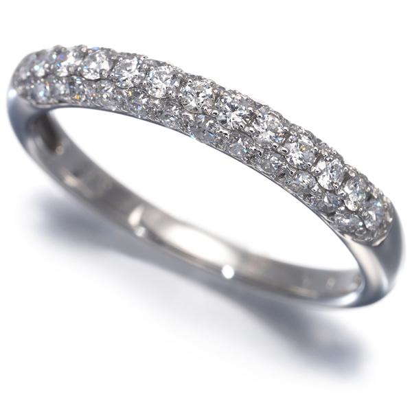Pt950 パヴェダイヤ リング ダイヤ ダイヤモンド 0.50ct パヴェ リング Pt950 指輪 GENJ