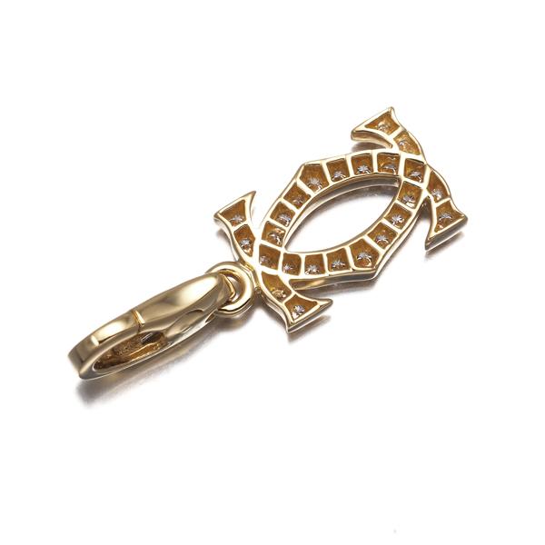 Cartier（カルティエ） ペンダントトップ 2C ドゥーブルC C2 チャーム