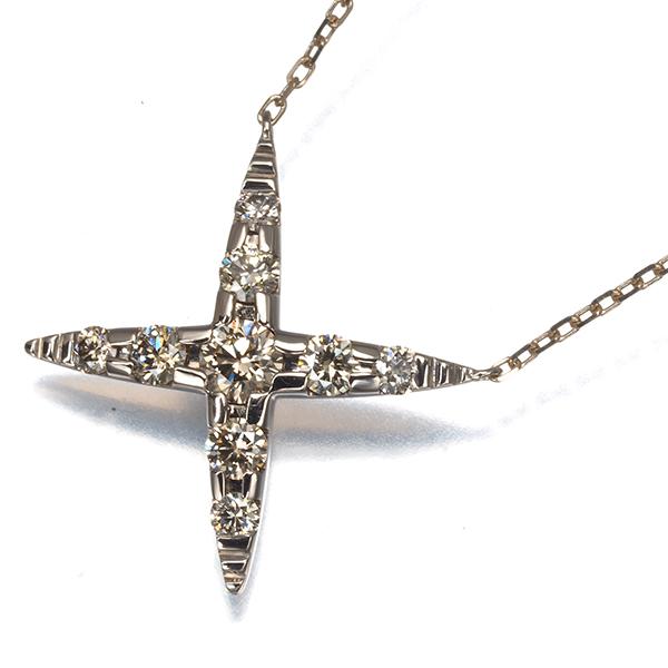 カシケイ ネックレス ダイヤ ダイヤモンド 0.45ct ネイキッド K18BG