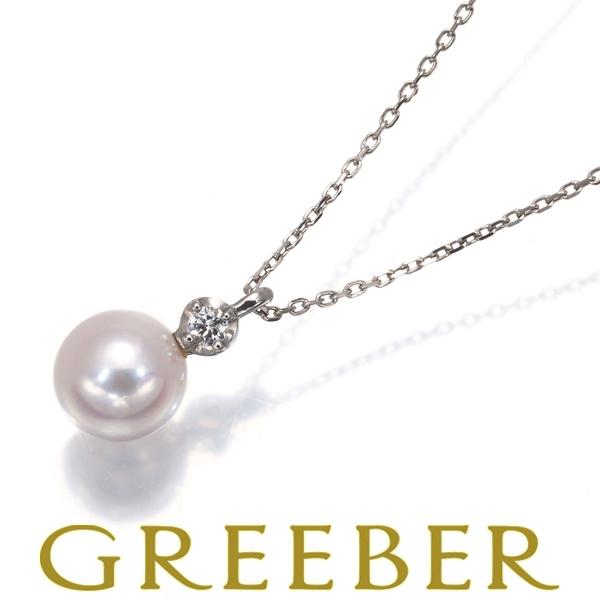4℃ ネックレス パール 真珠 6.0mm ダイヤ ダイヤモンド 一粒 Pt850 BLJ/GENJ | 4℃