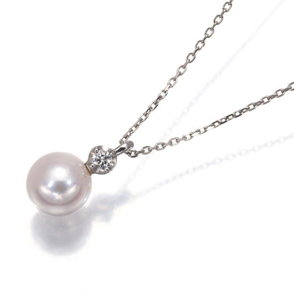 4℃ ネックレス パール 真珠 6.0mm ダイヤ ダイヤモンド 一粒 Pt850 BLJ/GENJ | 4℃ | 04
