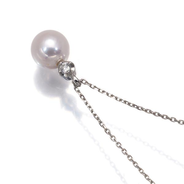 4℃ ネックレス パール 真珠 6.0mm ダイヤ ダイヤモンド 一粒 Pt850 BLJ/GENJ | 4℃ | 01