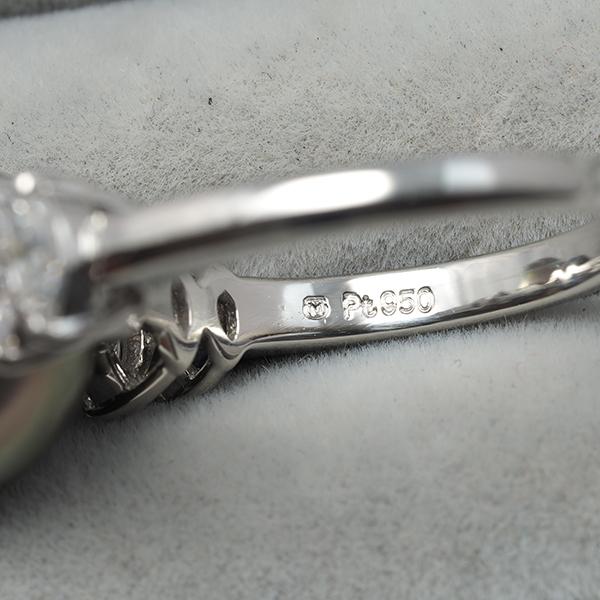 ミキモト リング ブラック パール 真珠 10.9mm ダイヤ ダイヤモンド 0.54ct 一粒 9号 Pt950 指輪 BLJ | MIKIMOTO | 03