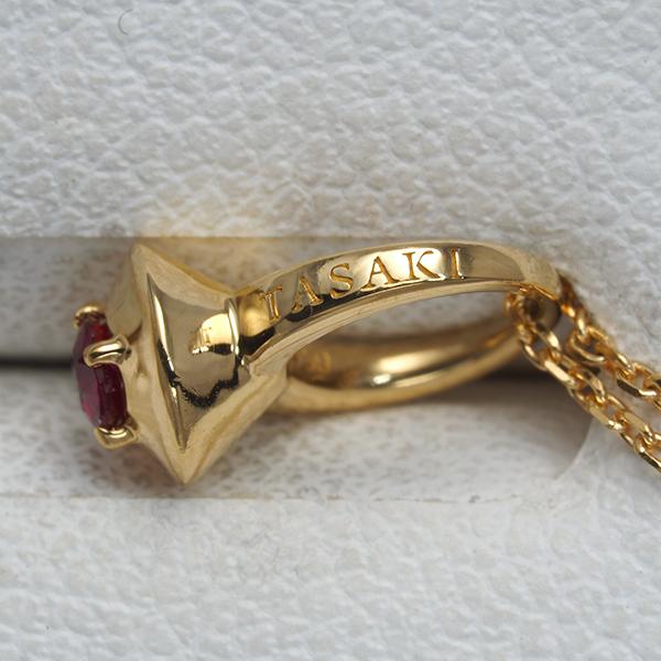TASAKI（タサキ） ネックレス ルビー リングデザイン K18YG BLJ