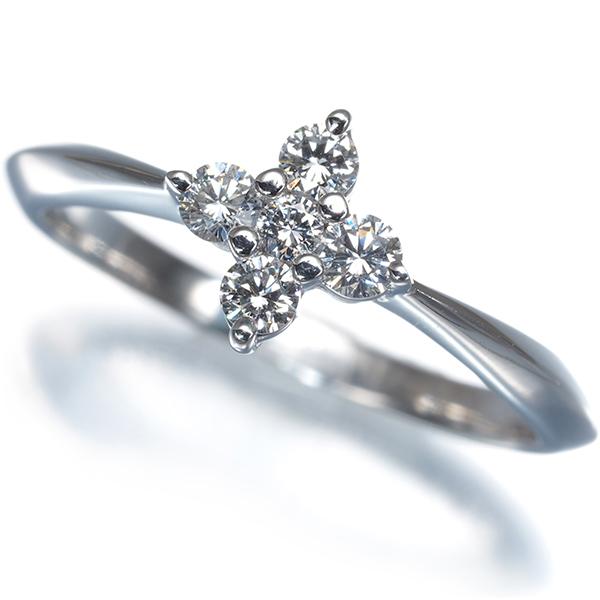 ミキモト リング ダイヤ ダイヤモンド 0.20ct フラワー 11号 K18WG 指輪 BLJ | MIKIMOTO | 05