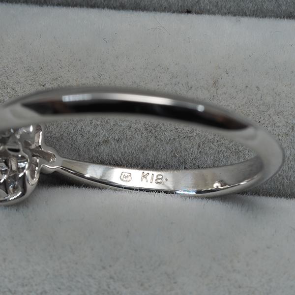 ミキモト リング ダイヤ ダイヤモンド 0.20ct フラワー 11号 K18WG 指輪 BLJ | MIKIMOTO | 03