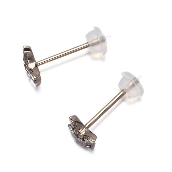 カシケイ ピアス ブラウン ダイヤ ダイヤモンド 0.23ct ネイキッド
