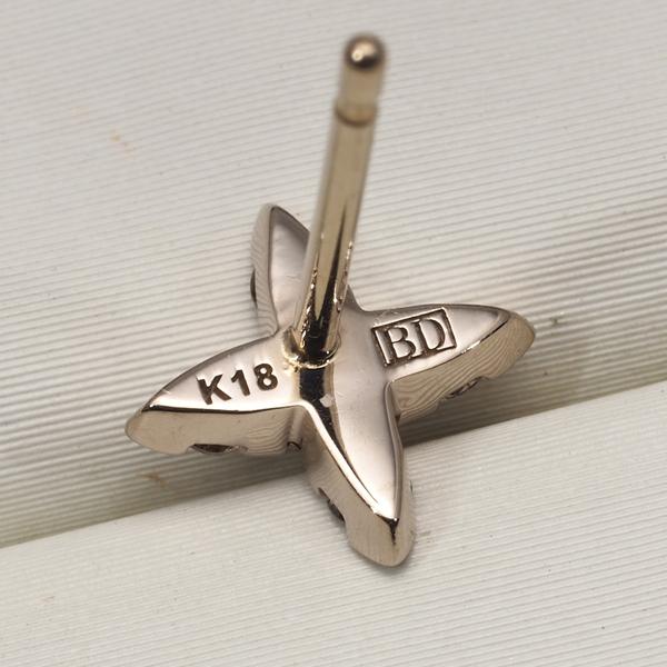 カシケイ ピアス ブラウン ダイヤ ダイヤモンド 0.23ct ネイキッド