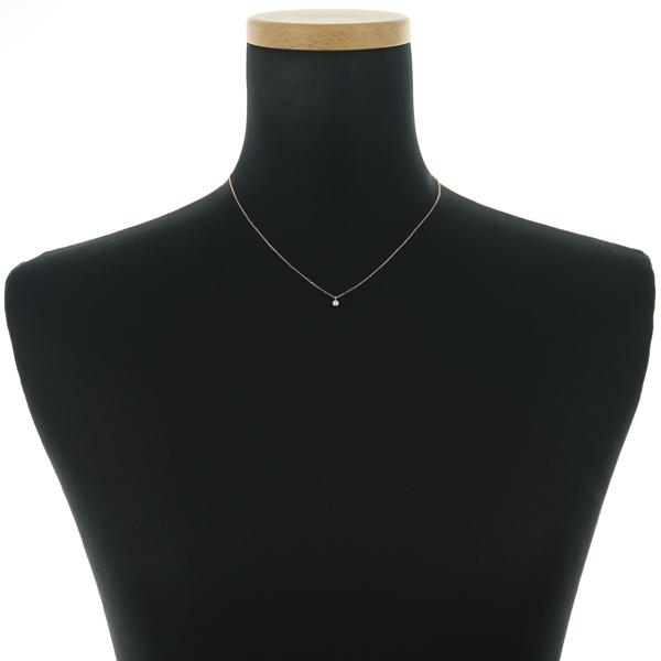 4℃ ネックレス ダイヤ ダイヤモンド 一粒 K10PG BLJ/GENJ | 4℃ | 03