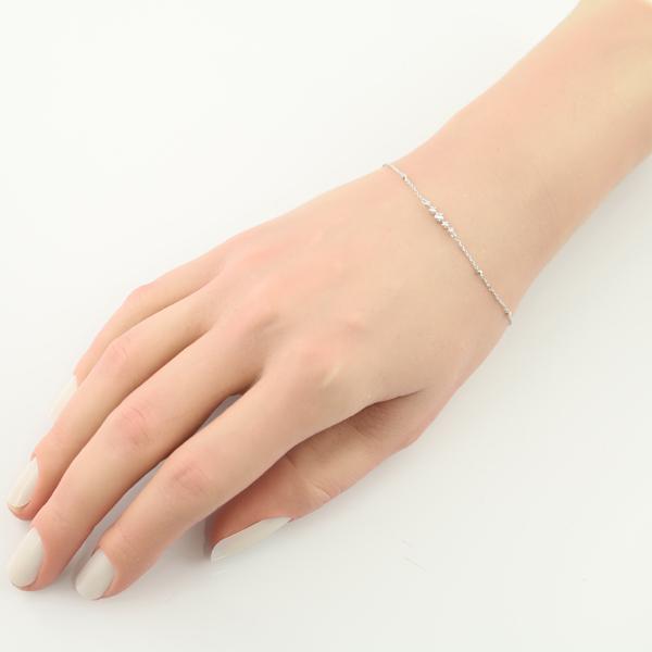 4℃ ブレスレット ダイヤ ダイヤモンド カットボール ステーション K18WG BLJ/GENJ | 4℃ | 03
