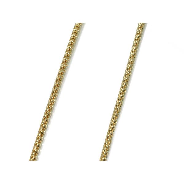 ボンバータ チェーンネックレス 60cm 1.2mm幅 K18YG 18金 イエロー 