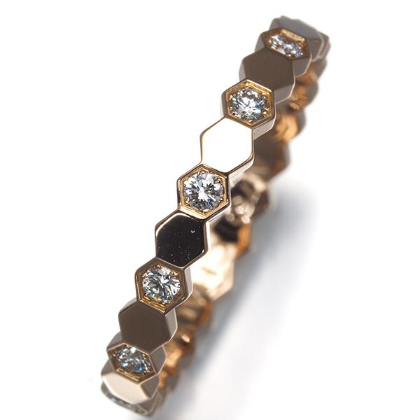ショーメ リング ダイヤ ダイヤモンド ビーマイラブ ハニカム 49号 K18PG 指輪 BLJ | CHAUMET | 01
