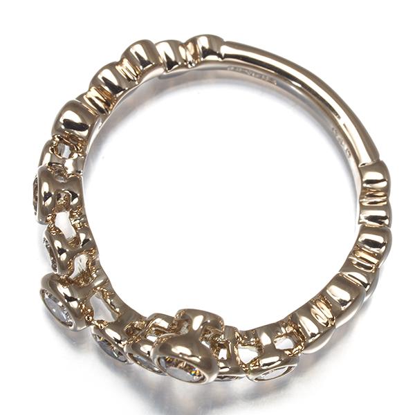 カシケイ リング ブラウン&クリア ダイヤ ダイヤモンド 0.40ct ベゼル