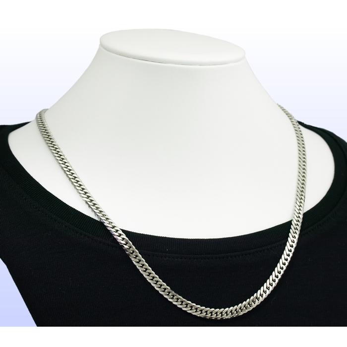 喜平 ネックレス Pt850 6面ダブル 50g 50cm プラチナ キヘイ 新品 SZK