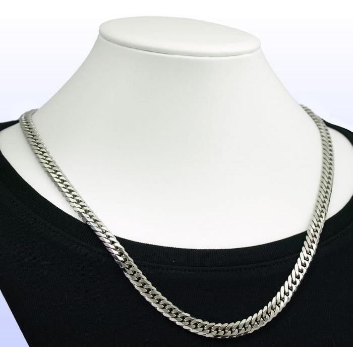 喜平 ネックレス Pt850 6面ダブル 80g 50cm プラチナ キヘイ 新品 SZK