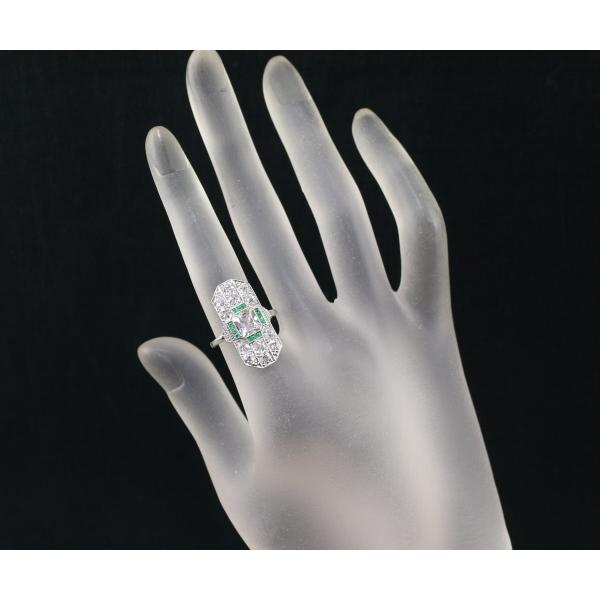 アンティーク ダイヤ ダイヤモンド エメラルド クラシック オールドカット ミルグレイン リング Pt850/プラチナ Diamond Ring 指輪 GENJ 限界値下げ品 |  | 06