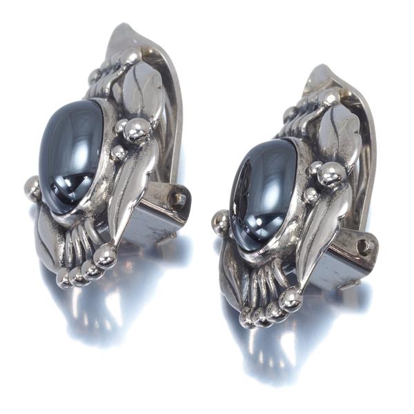 ジョージジェンセン イヤリング 2000年 ヘマタイト | angelesojeda.com