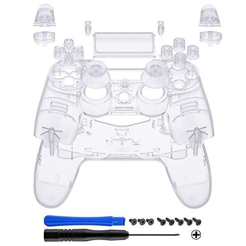 Extremerate カスタムフルセットシェルカバー Ps4 Cuh Zct2コントローラー用 透明クリアdiy交換用ハウジングシェル ボタン Zzz2cf5622d ぐりーんどらんど 通販 Yahoo ショッピング