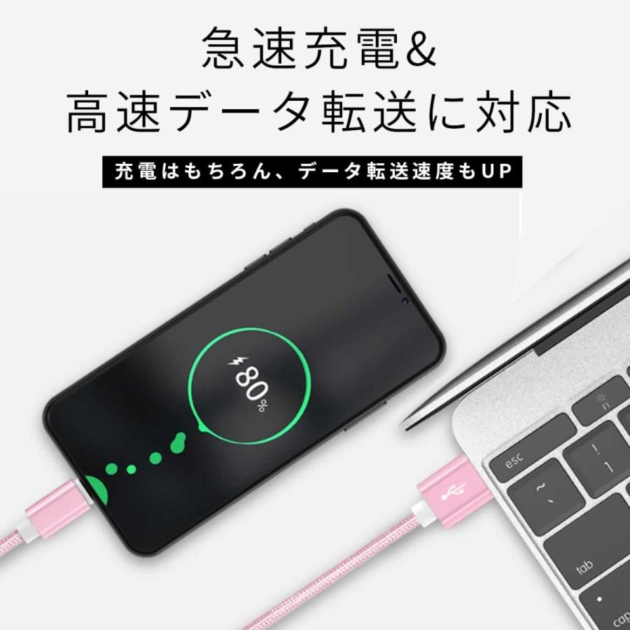 柔らかくしなやかな充電ケーブル iPhone 充電ケーブル 25cm 1m 1.5m 2m 3m 2A対応 充電器 ポイント消化 断線しにくい USBケーブル  送料無料 定番の人気シリーズPOINT(ポイント)入荷