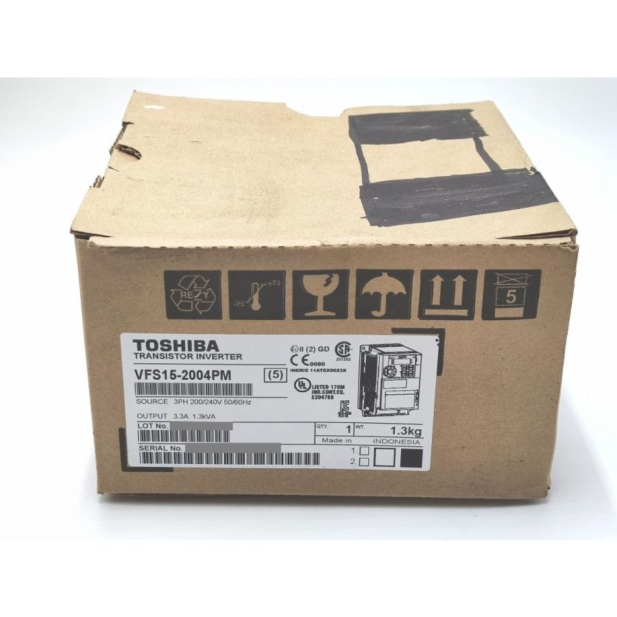 インボイス対応 箱マジック書込あり 未使用 東芝 インバータ VFS15-2004PM インバーター その1