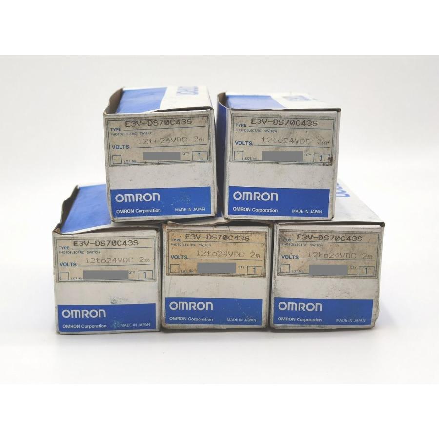 インボイス対応 5点セット 箱いたみヨゴレあり 未使用 オムロン E3V-DS70C43S OMRON