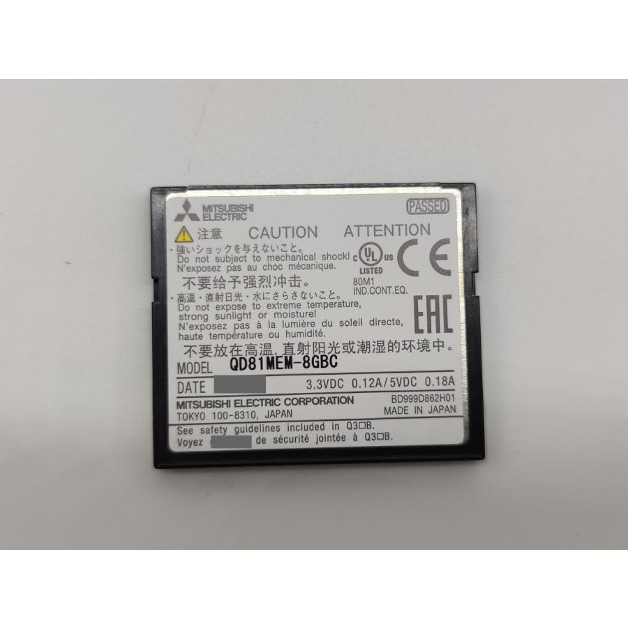 インボイス対応 中古 三菱 コンパクトフラッシュカード 8G QD81MEM