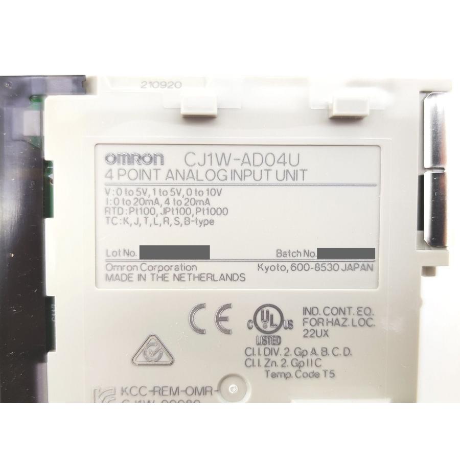 箱いたみあり 箱開封済み 未使用 オムロン OMRON CJ1W-AD04U