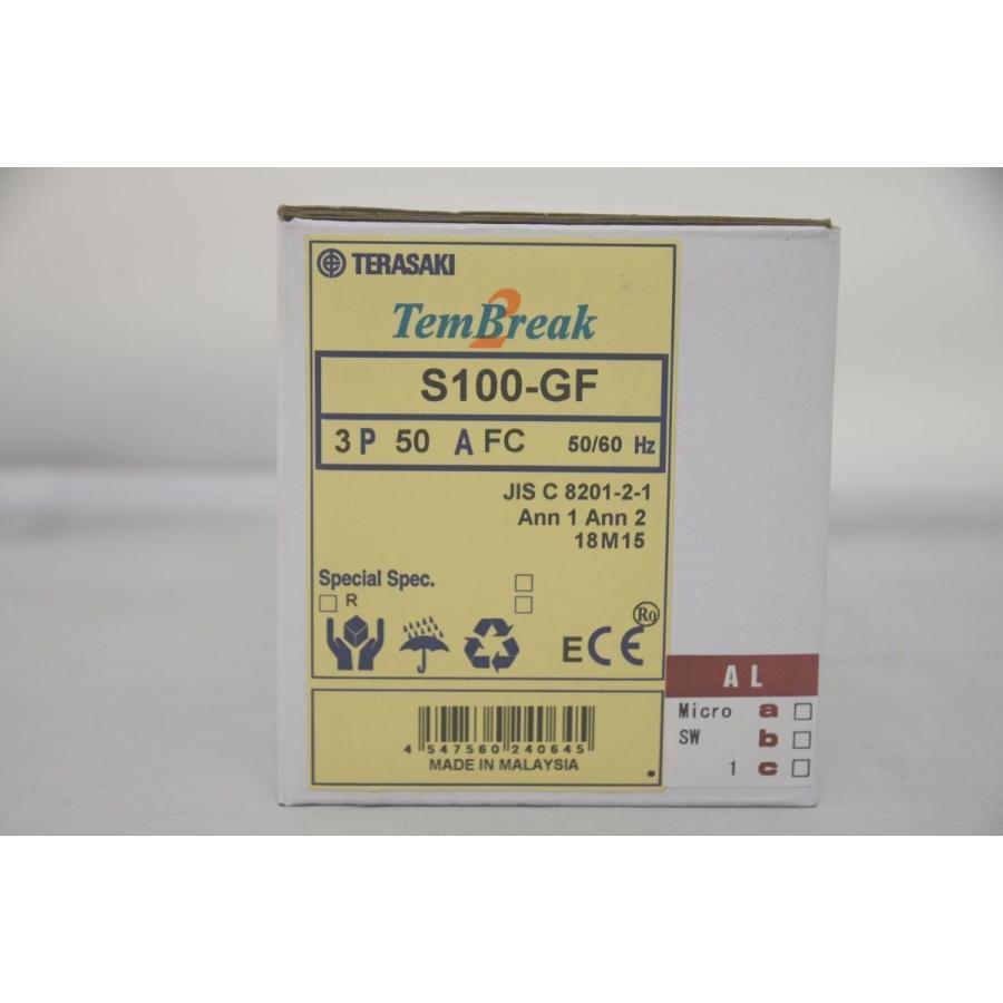 インボイス対応 新品 寺崎電気産業 S100-GF 3P 50A 漏電遮断器 インボイス対応 新品 寺崎電気産業 S100-GF 3P 50A 漏電遮断器