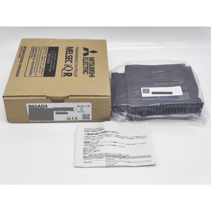三菱電機　R60AD4⭐︎新品未開封品 R60AD4 MELSEC iQ Rシリーズ アナログ ディジタル変換ユニット 1