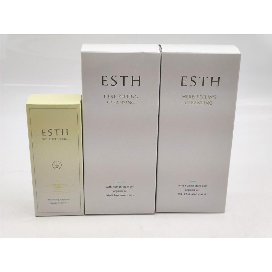 ESTH ハーブピーリングクレンジング&リッチファーストブースター セット 新品 ESTH リッチファーストブースター 30ml 1点 ハーブピーリング